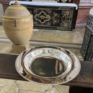 Taufschale 925 Silber handgefertigt, Palmettmotiv